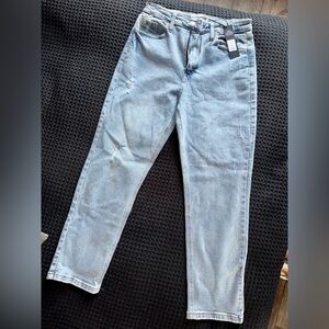 Fashion Nova Mama Said 90s High Rise Straight Leg Jeans- medium wash